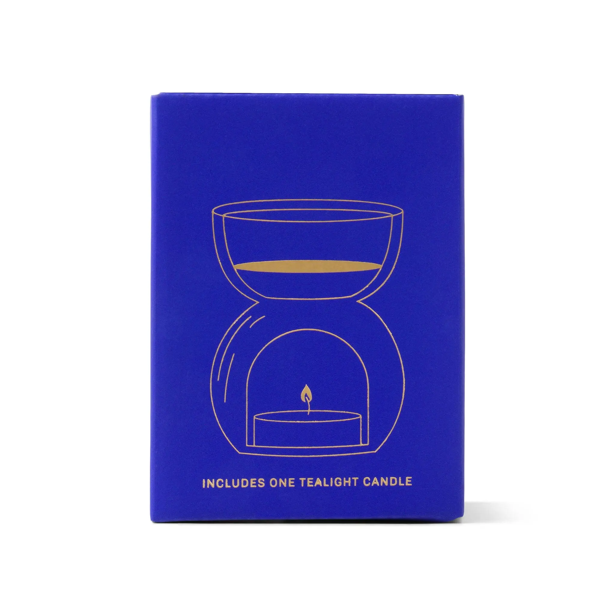 Cobalt Blue Glass - Essential Oil Burner & Tea Light Candle - Image 4