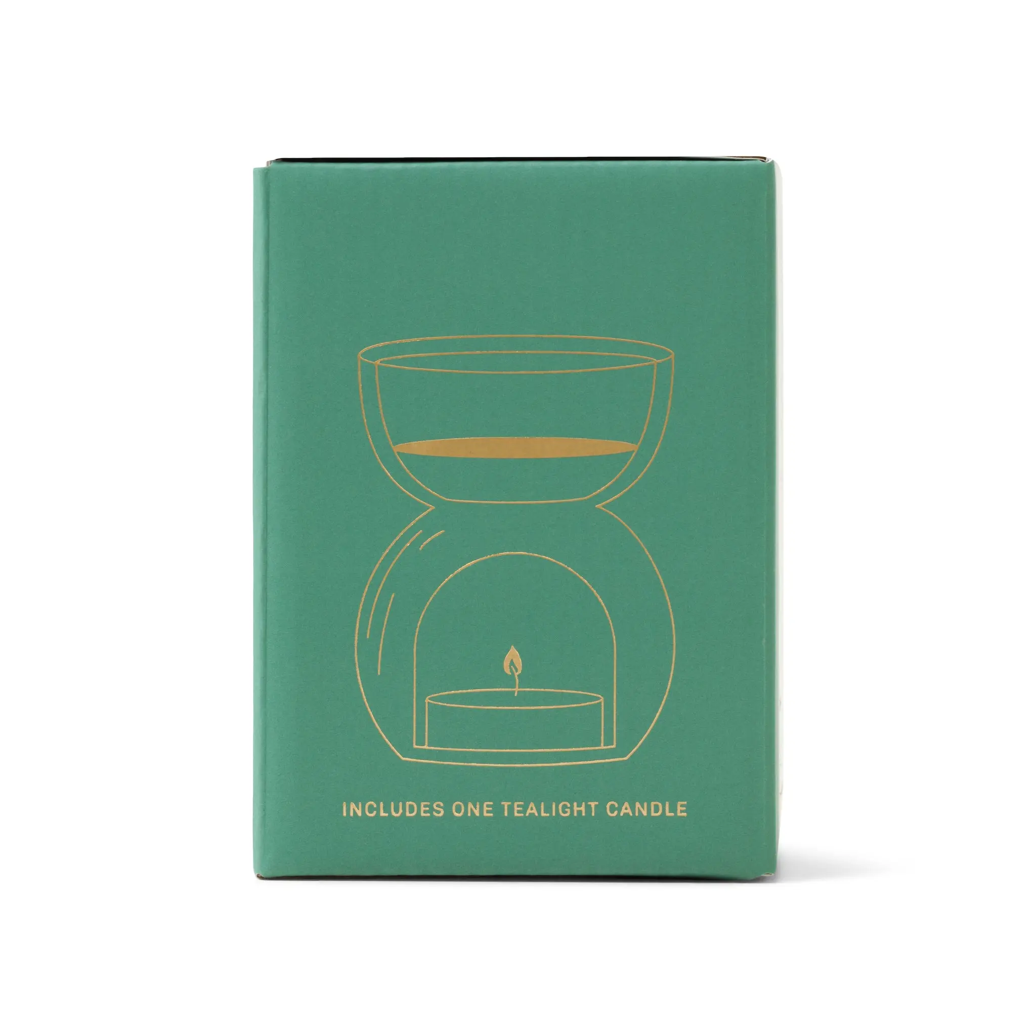 Sage Green Glass - Essential Oil Burner & Tea Light Candle - Image 4