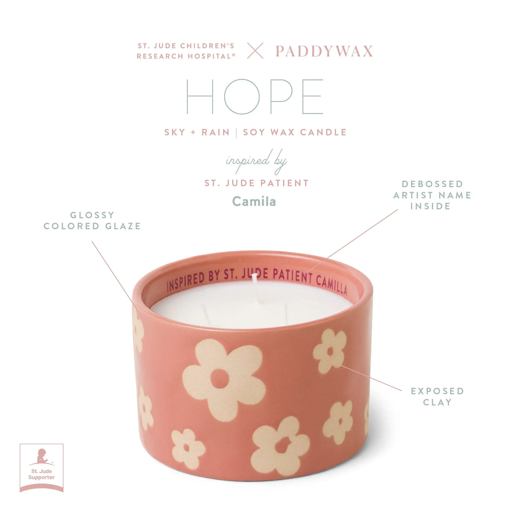 Sky + Rain - St. Jude Giveback "Hope" 11 oz. Candle - Image 4